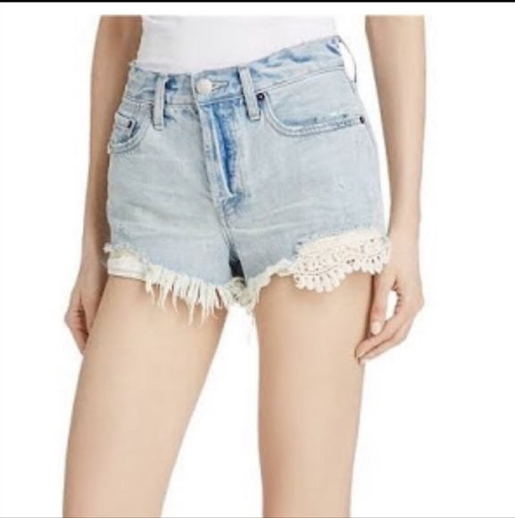 We The Free Pants - We The Free Daisy Chain Denim Shorts